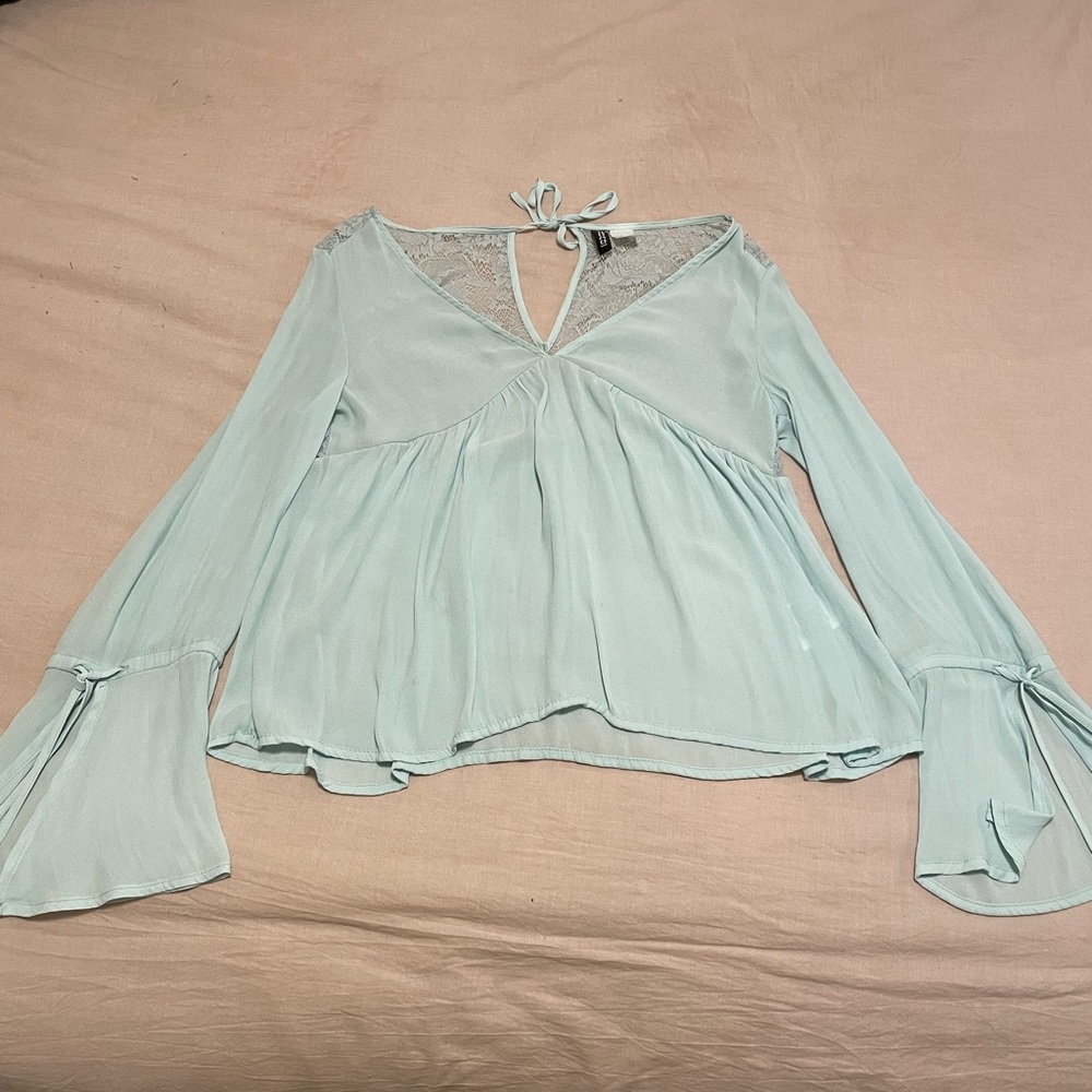 H&M Light Blue Blouse